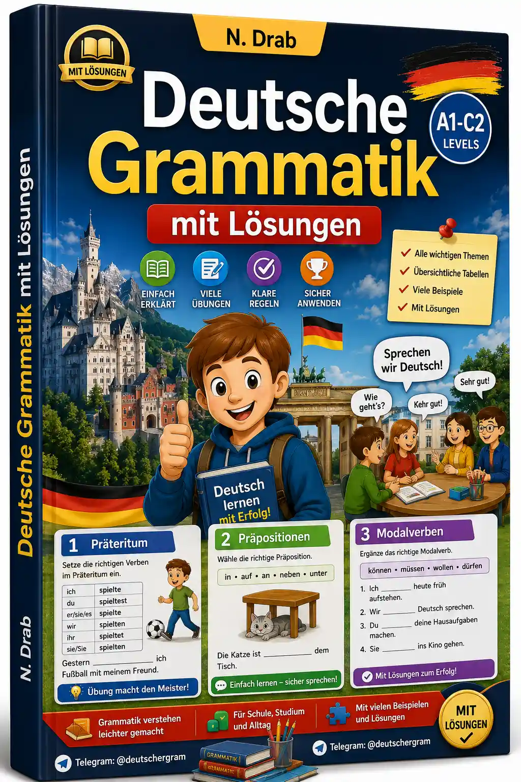 Deutsche Grammatik mit Lösungen 📚